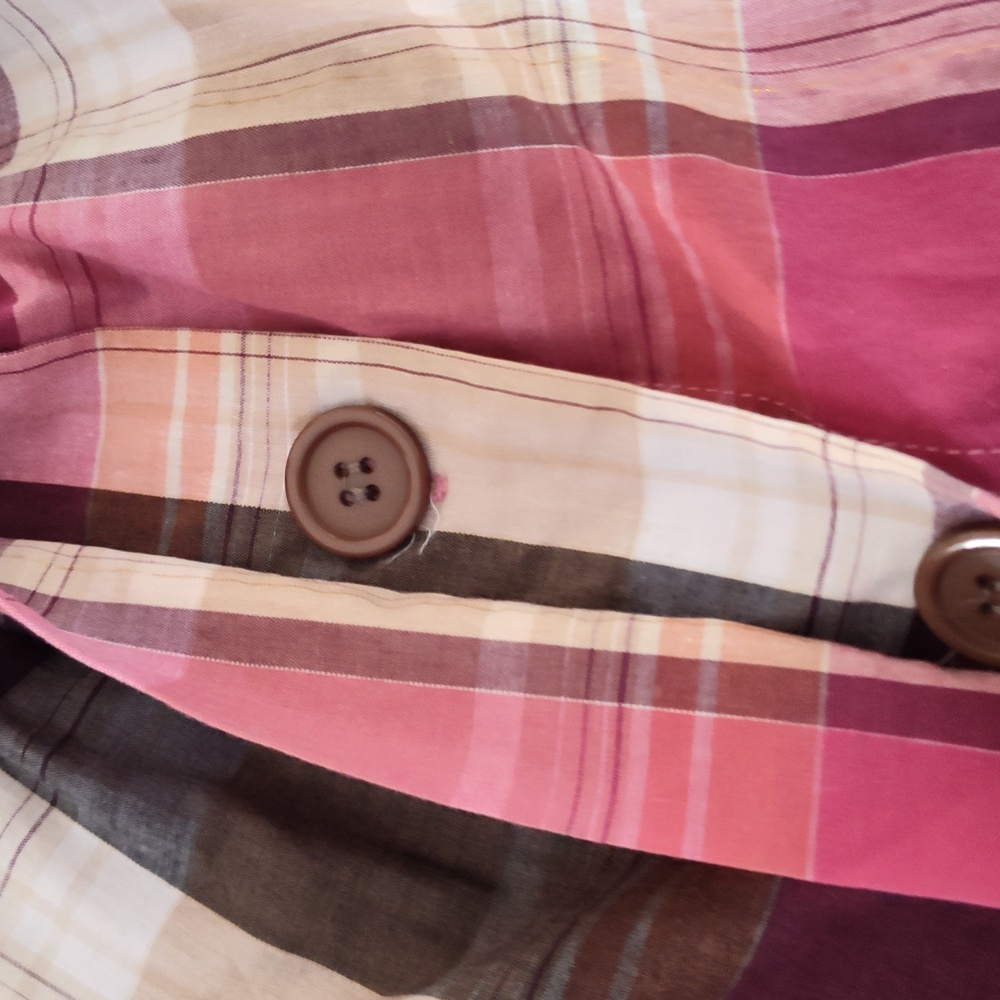 Anthropologie Plaid Shirt Dress By Little Yellow Button - Picture 6 of 6